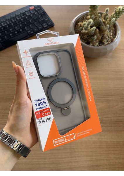 iPhone 14 Pro Standlı ve Magsafe Kılıf SOOCASE622