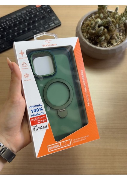 iPhone 14 Pro Max Standlı ve Magsafe Kılıf SOOCASE622