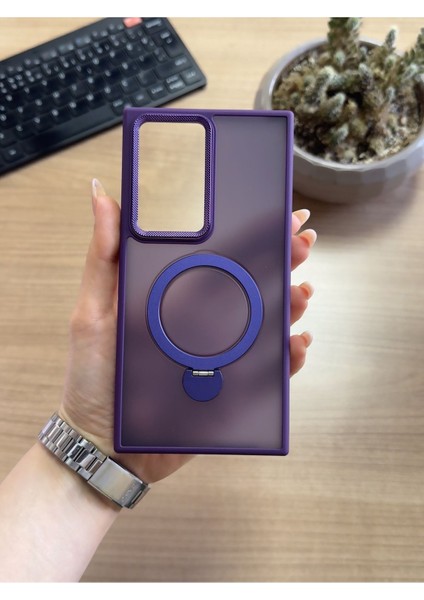 Samsung S24 Ultra Standlı ve Magsafe Kılıf SOOCASE622