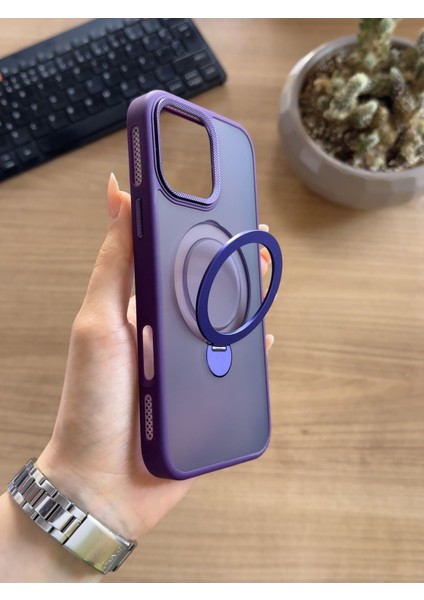 iPhone 16 Pro Max Standlı ve Magsafe Kılıf SOOCASE622