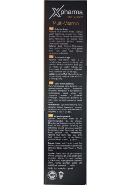 Xpharma Premium Multi-Vitamin 12 Vitamin 5 Amino Asid Malt Pasta fiyatları