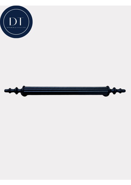 Mat Siyah Metal Mobilya Mutfak Çekmece Dolap Kulpu (192 mm - 19.2 Cm)
