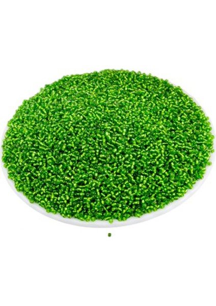 Kristal Fıstık Yeşil (11/0) 2 mm Kum Boncuğu 100 gr