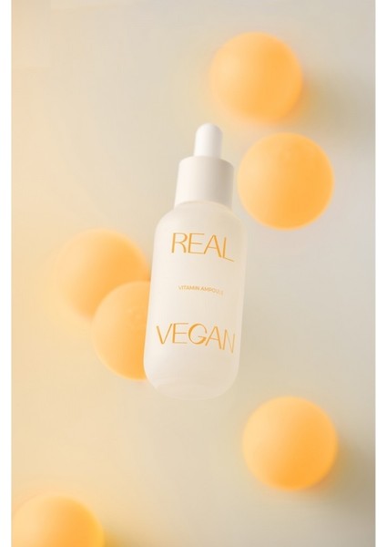 Real Vegan Vitamin Ampoule - NIASINAMID,B5,B7,B12,P ve C Vitaminleri Içeren Hiperpigmentasyon Karşıtı Ampul