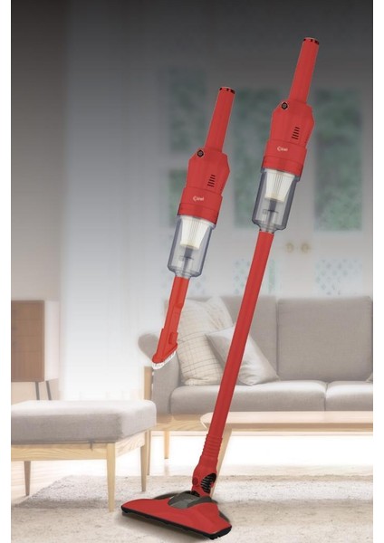 KVC-4108 Dikey Elektrikli Süpürge Kırmızı