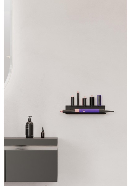 Dyson Airwrap-Multistyler Uyumlu Aksesuar Standı Paslanmaz Çelik,vida&bant Çift Montaj Seçeneği Raf modelleri