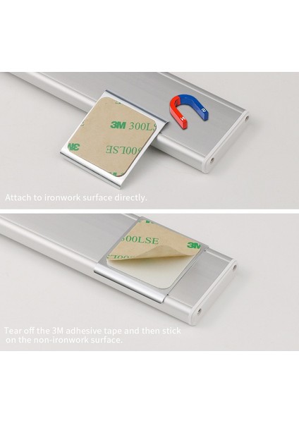 El Sensörlü LED Bar Lamba | USB Şarjlı, Ultra Ince 40CM, Manyetik Montaj, Beyaz & Sıcak Işık, Hareketle Aç-Kapa, Dolap Altı ve Yatak Başı Işık modelleri