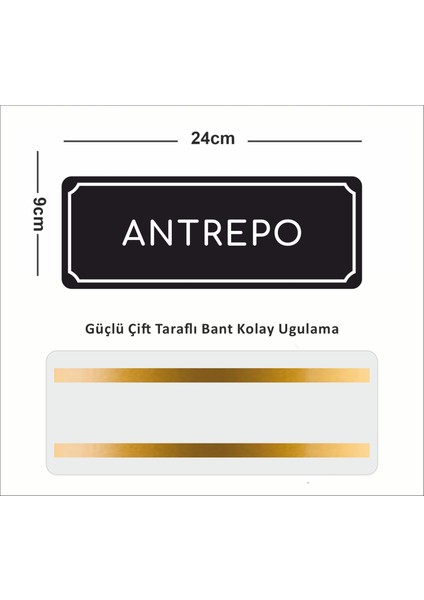 Antrepo- Ofis Departman Kapı Isimliği, Yönlendirme Levhası 24X9 cm 4mm fiyatları