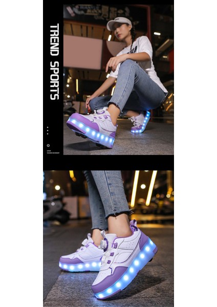 Spor Ayakkabı Kız Erkek Tekerlekli Paten LED Işık Paten (Yurt Dışından) fırsatları