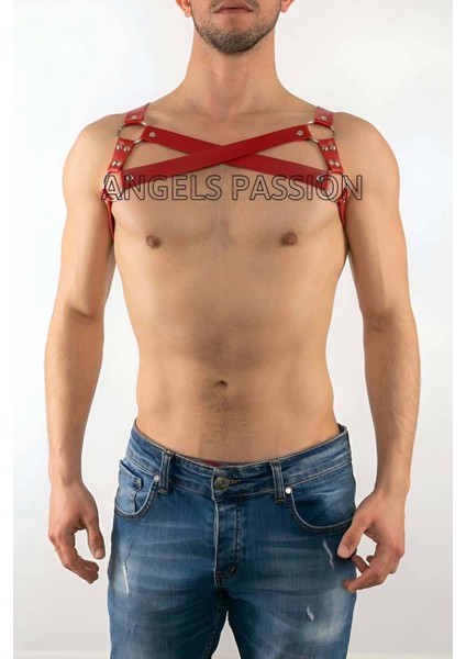 Erkek Deri Göğüs Harness, Erkek Sporcu Deri Göğüs Aksesuar M fiyatları