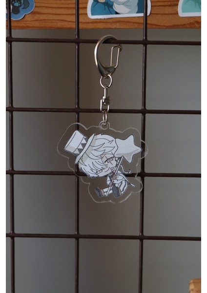 Bungou Stray Dogs Nikolai Gogol 5cm Akrilik Anahtarlık - Çanta Süsü -Anime Aksesuar