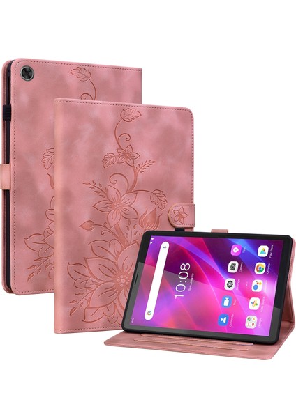 Lenovo Tab M7 (3rd Gen) Için Tablet Kılıfı Dayanıklı Esnek Tpu Kapak Ayarlanabilir Stand Kart Yuvaları ve Kaymaz Yivler (Yurt Dışından)