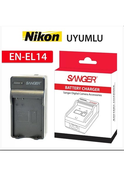 ,nikon EN-EL14 Için yedek Batarya + Şarj Cihazı