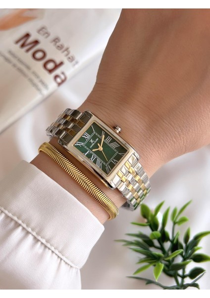 Çelik Kordon 3 Atm Suya Dayanıklı Özel Tasarım Kadın Kol Saat+Bileklik VS.BLKT.0233 fiyatları