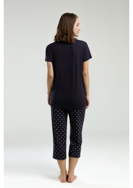 3225 Kadın Kapri Pijama Takım