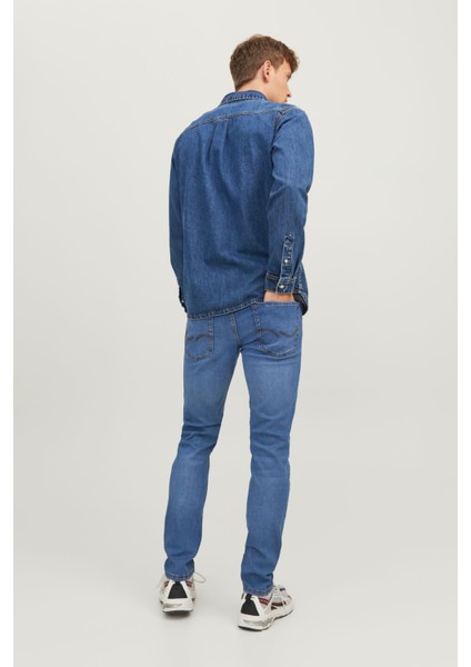 JJIGLENN JJORIGINAL SQ 22 Mavi Erkek Pantolon