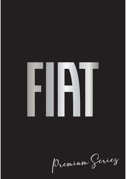 Suya Dayanıklı Yıkanabilir Fiat Oto Paspas Kağıdı Siyah Gümüş Baskı 50 Adet - 35X50CM - Kalın