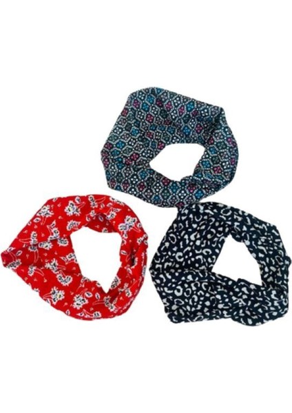 - Renkli Saç Bandı 3 Adet