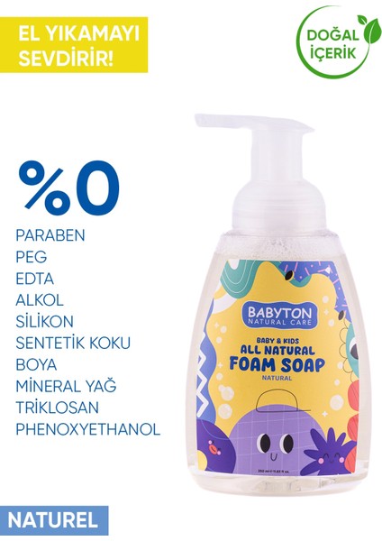 Doğal Aromasız Köpük Sabun 350 ml