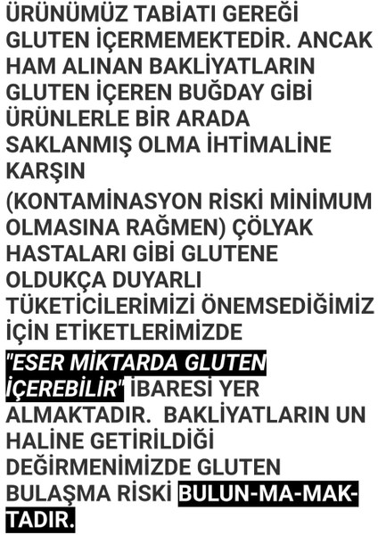 Glutensiz Mısır Unu 500 g