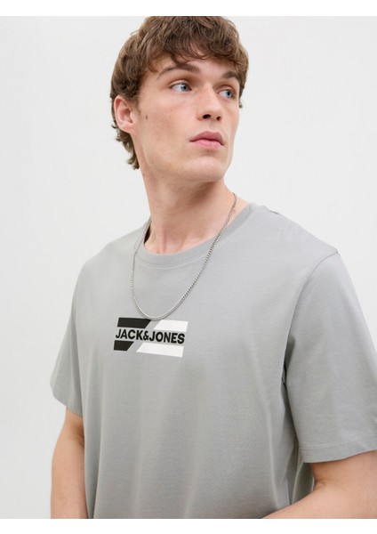 Jack Jones Yazı Baskılı Erkek Bisiklet Yaka Tişört 12268415 fiyatları