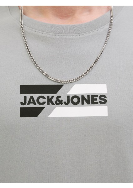 Jack Jones Yazı Baskılı Erkek Bisiklet Yaka Tişört 12268415 modelleri