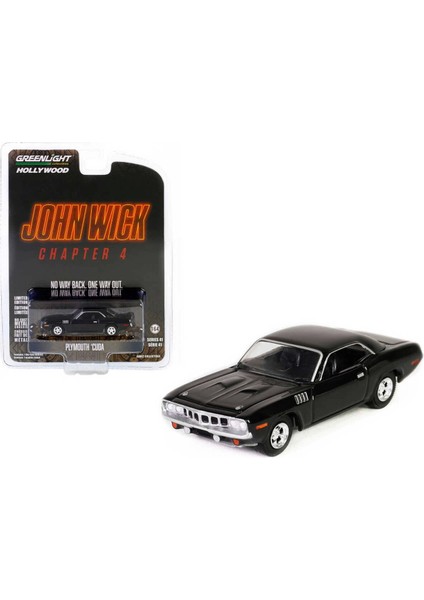 1/64 Hollywood Series 41- 1971 Plymouth 'cuda - John Wick: Chapter 4 (2023)