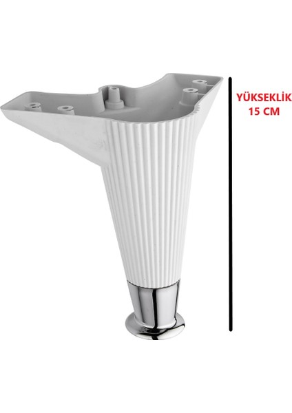 10 Adet 15 cm Lüx Sehpa - Koltuk -Mobilya Ayağı (Vidalı Dahil) fiyatları