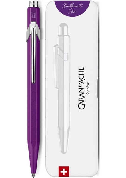 Caran Dache 849 Tükenmez Kalem Colormat-X Violet 849.605