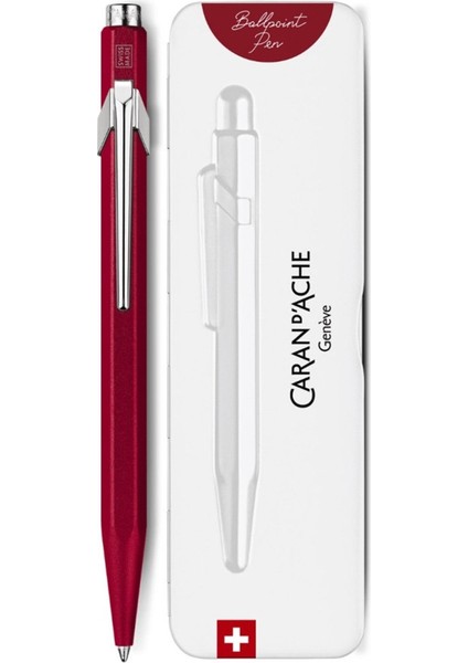 Caran Dache 849 Tükenmez Kalem Colormat-X Red 849.585