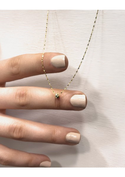 14 Ayar Altın Dorika Toplu Aynalı Zincir Kolye indirimleri