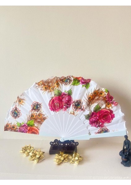 - Gül Desenli Altın Işıltılı Yelpaze fırsatları