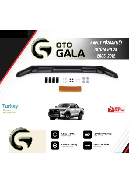 Kaput Rüzgarlığı Toyota Hılux 2006-2012