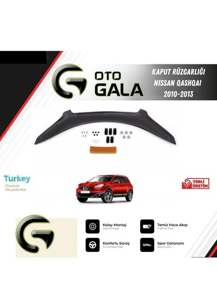 Kaput Rüzgarlığı Nıssan Qashqaı 2010-2013