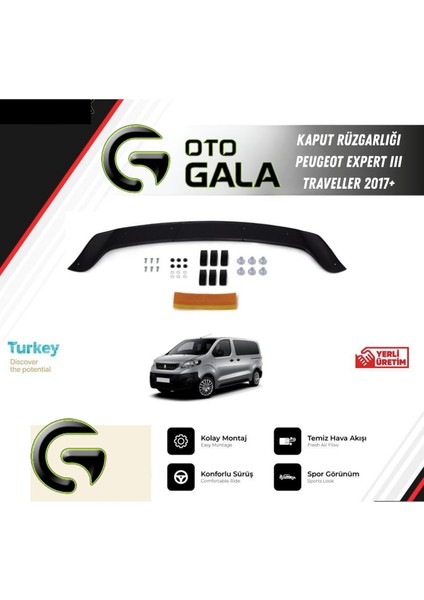 Kaput Rüzgarlığı Peugeot Expert Iıı / Traveller 2017+