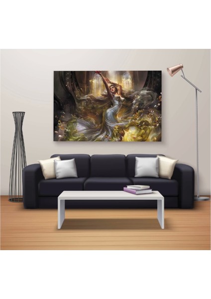 - Dekoratif Baskı Özel Tasarım Dikdödrtgen Kanvas Tablo 1499