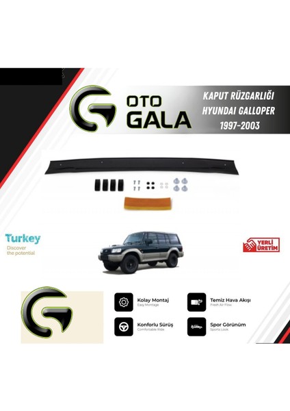 Kaput Rüzgarlığı Hyundaı Galloper 1997-2003