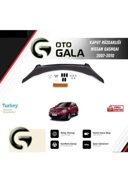 Kaput Rüzgarlığı Nıssan Qashqaı 2007-2010
