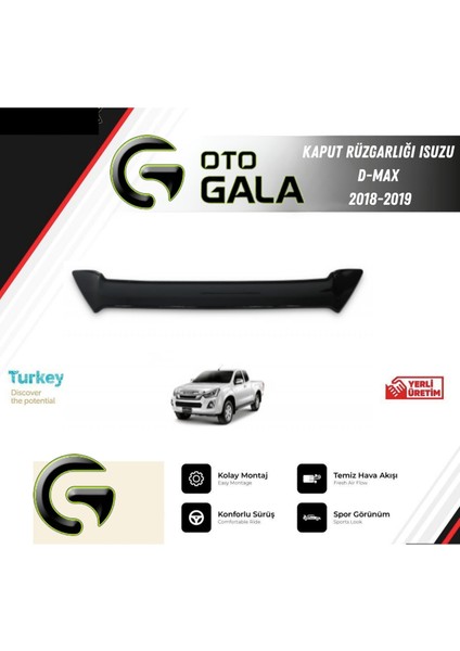 Kaput Rüzgarlığı Isuzu D-Max 2018-2019