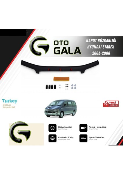 Kaput Rüzgarlığı Hyundaı Starex 2003-2008