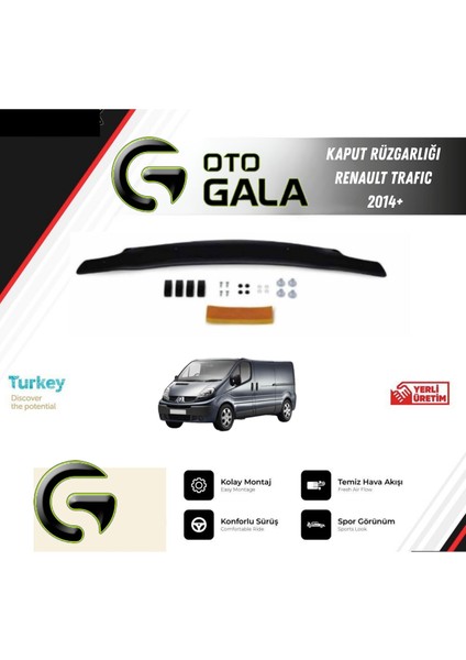 Kaput Rüzgarlığı Renault Trafıc 2014+