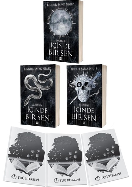 Içinde Bir Sen Engerek Asreman Yehmum 3 Kitap Set Karton Kapak Binnur Şafak Nigiz + Hediyeli