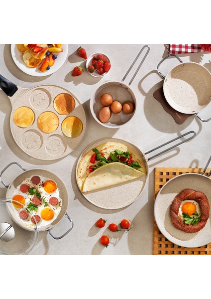 Breakfast Pişirme Seti 7 Parça-Kahve