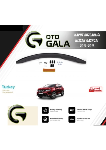 Kaput Rüzgarlığı Nıssan Qashqaı 2014-2016