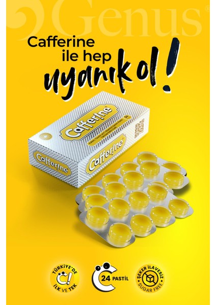 , Kafein, Taurin ve C Vitamini Içeren Pastil Takviye Edici Gıda
