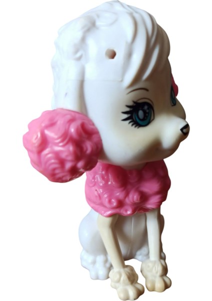 Vintage Mattel Süslü Köpek Figür Oyuncak & 10 cm