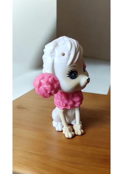 Vintage Mattel Süslü Köpek Figür Oyuncak & 10 cm
