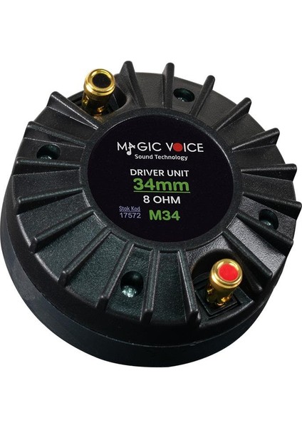 Magicvoice M-34 8 Ohm 34 mm 40 Watt Driver Unit fırsatları