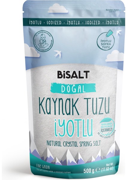 Delice Doğal Kaynak Tuzu (Iyotlu Ince) 500 G