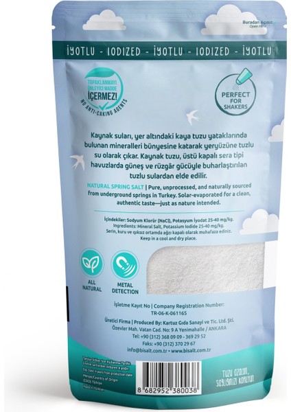 Delice Doğal Kaynak Tuzu (Iyotlu Ince) 500 G